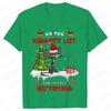 Funny Unisex Tshirt on The Naughty List and I Regret Nothing Tops Black Cat Print Tshirts Casual Merry Christmas Casual Tshirts