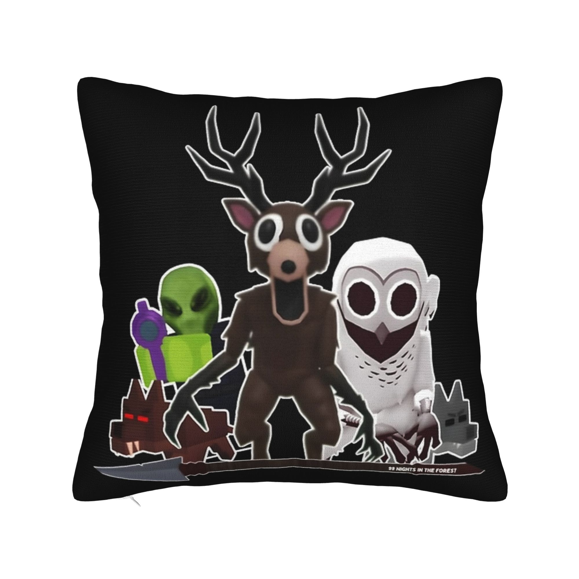Decorative Pillowcase 99 Nights in the Forests Product Home Pillow Case Cover Square Multi-Size 12x12Inch
