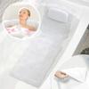 Full Body Bath Cushion Bath Pillow for Head and Neck Rest Bathtub Pillows with 30 Non-Slip Suction Rest Your Head and Neck