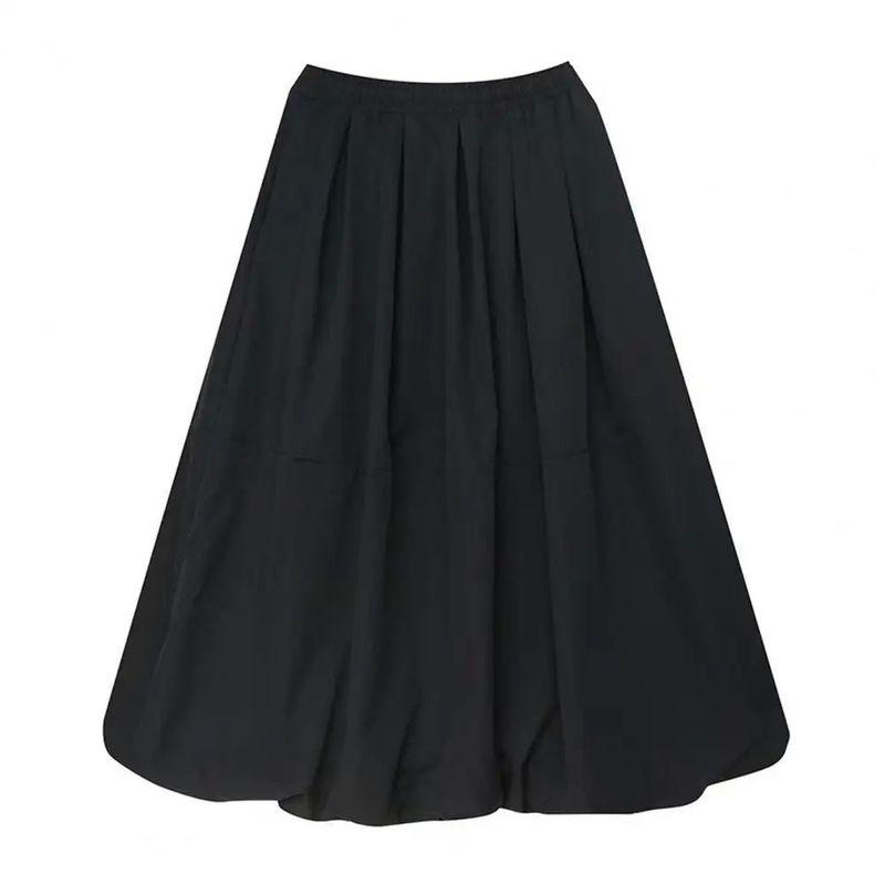 Solid Color Fluffy Half Body Skirt Pants Solid Puffy Skirt Pants