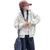 Girls' Loose Fit Zip-Up Hoodie - Autumn 2025 Collection: Lazy Style Hooded Jacket for Big Girls (Spring and Autumn)