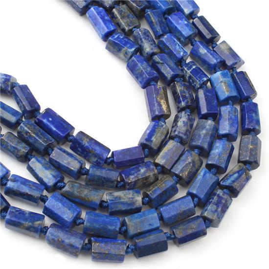Natural Lapis Lazuli Stone Beads Cylinder Shape Loose Spacer Beads For Jewelry Making DIY  8x11mm