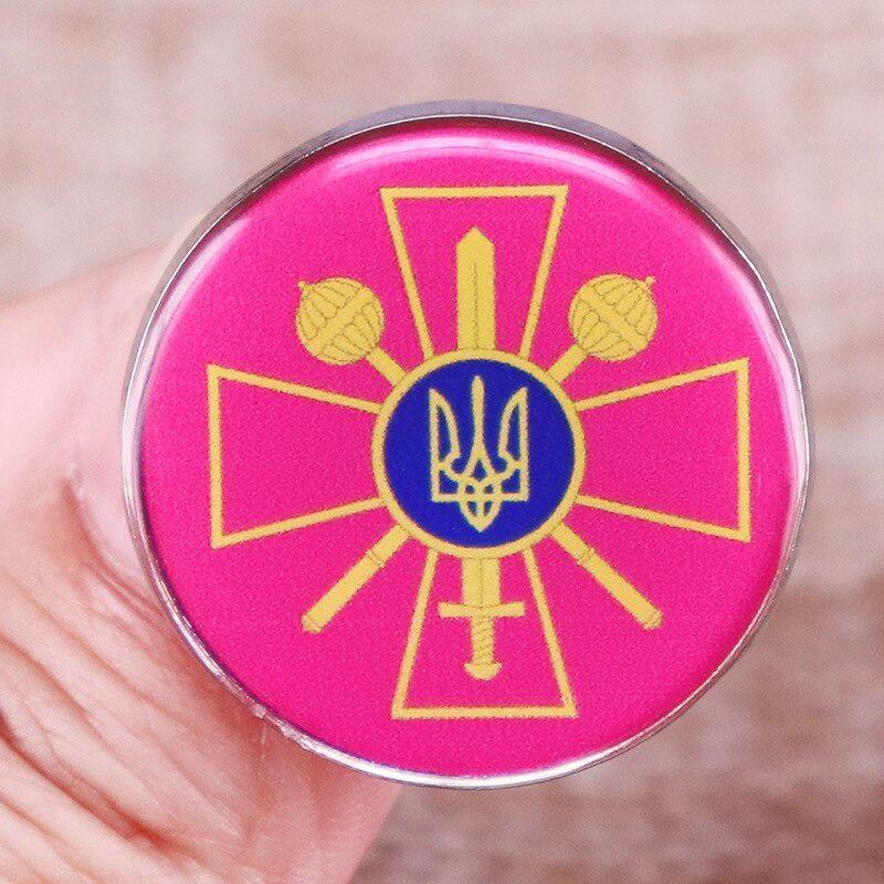 Internationale Legion Verteidigung der Ukraine Armee Broschen Emaille Pin Anstecknadel Abzeichen Revers Pins Harte Metalllegierung Schmuckstücke Schmuck