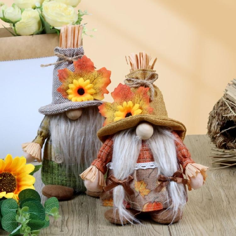 Seasonal Ornament Dwarf Doll  Figurine Holiday Celebration Decoration Party Supply Harvest Festival Layouts