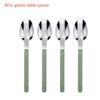 304 Stainless Steel Tableware 4 Pcs Set, Household Knife Fork Dessert Spoon, Restaurant Cutlery Sets with Stylish Designs