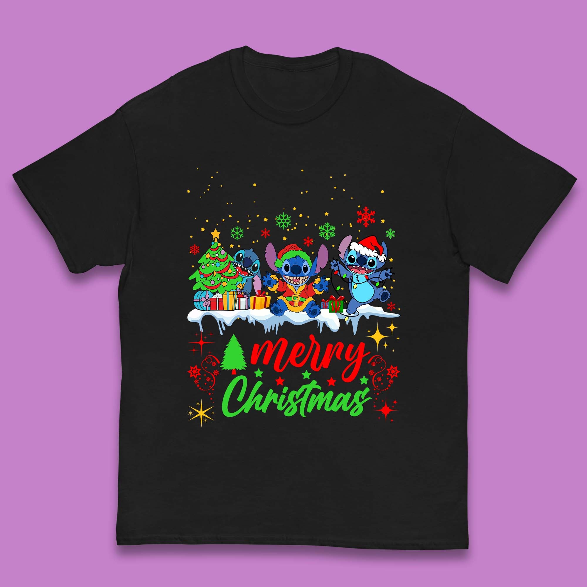 Stitch Squad Christmas Kids T-Shirt 120