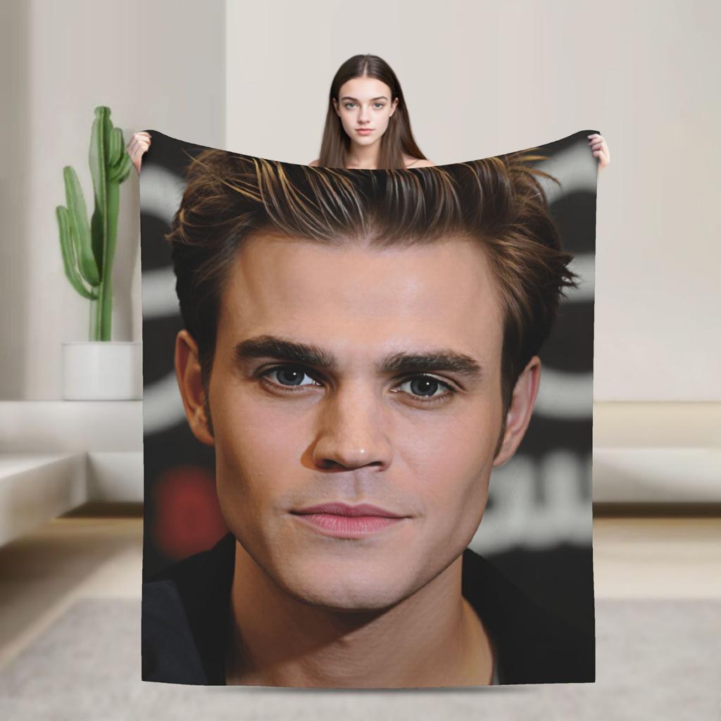 Soft Cozy Throw Blanket Travel Stefan Salvatore Blanket Flannel Bedspread For Outdoor Funny Sofa Bed Cover