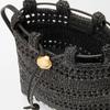 Loewe Anagram Pebble Logo Minimalist Fashion Raffia Crossbody Bag Men Bags Black C756PHPX05-1100