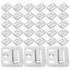 100Pcs Wall Brackets Stainless Steel Wall Panel Buckle Integrated Clamp For Furniture Fixing Piece Hardware Clamps Accessories