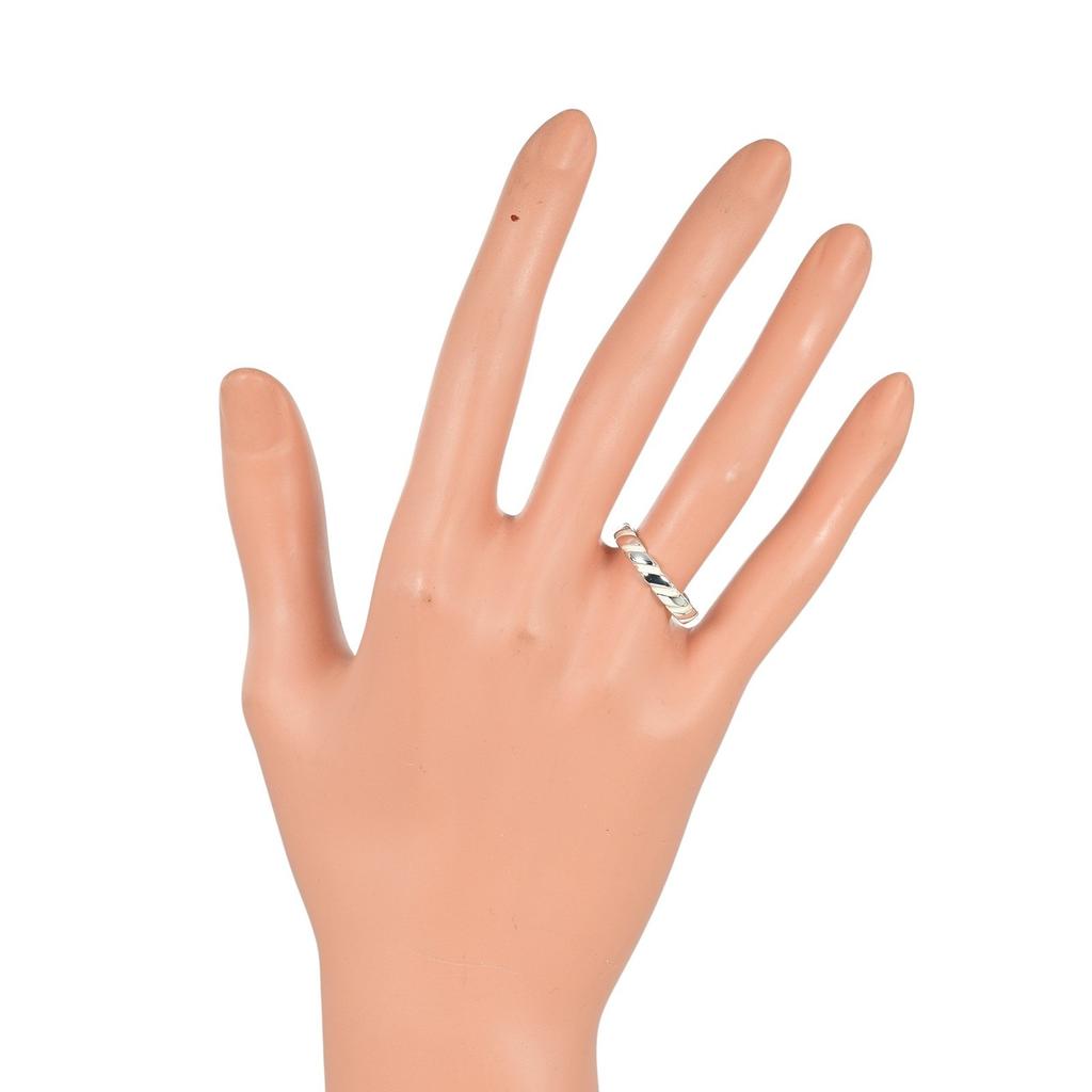 TIFFANY&Co. Twist vintage Ring Silver925 #5.4(US Size) 3.1g Women Used