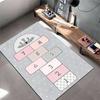Süßer Katzen-Hüpfspiel-Teppich Geeignet für die Verwendung als rutschfeste Spielmatte für Sofas im Wohn- und Schlafzimmer