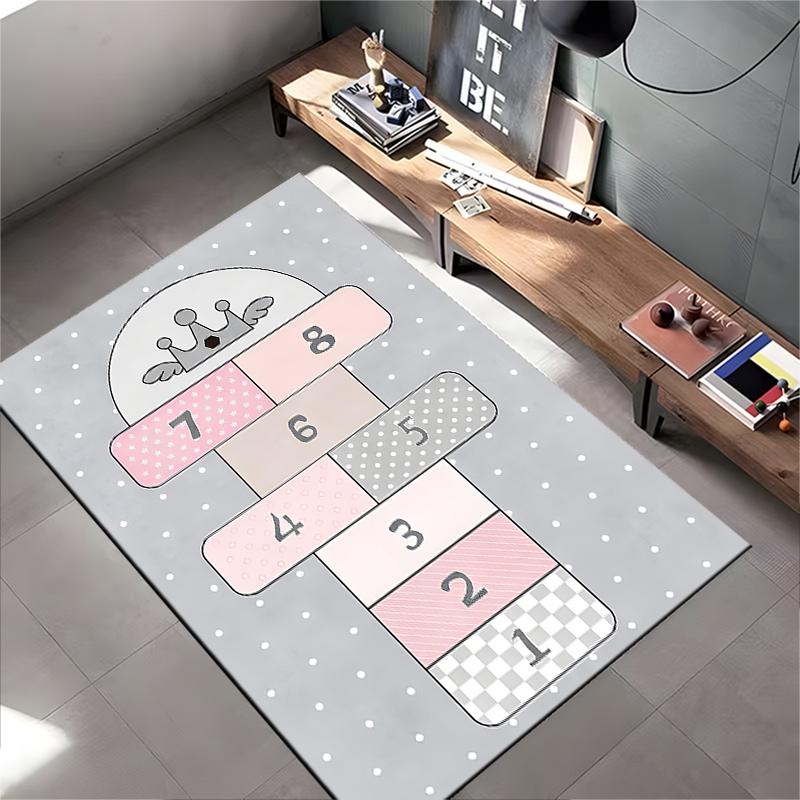 Süßer Katzen-Hüpfspiel-Teppich Geeignet für die Verwendung als rutschfeste Spielmatte für Sofas im Wohn- und Schlafzimmer