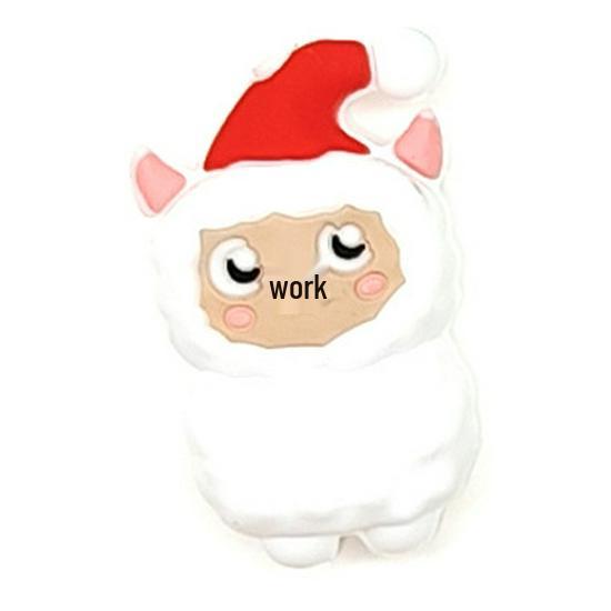 3D Santa Claus Silicone Beads Cartoon Pen for DIY Jewelry and Epoxy Crafting