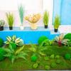 DIY Faux Green Plants Eternal Life Flocking Green Ball Artificial Moss Ball  Hotel Decoration
