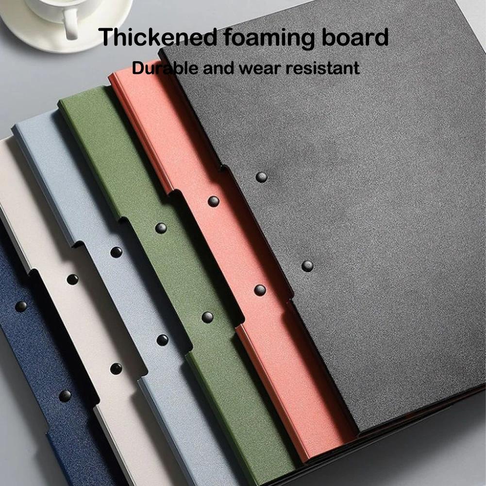 A4 Document Folder Office Stationery Student Test Paper Organizer Lecture Notes Clip File Folder Speech Script Storage