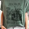 Camiseta de Edgar Allan Poe, Camiseta La Caída de la Casa Usher, Camiseta para Amantes de los Libros, Halloween, Otoño, Gótico, Light Academia, Camiseta Comfort Colours