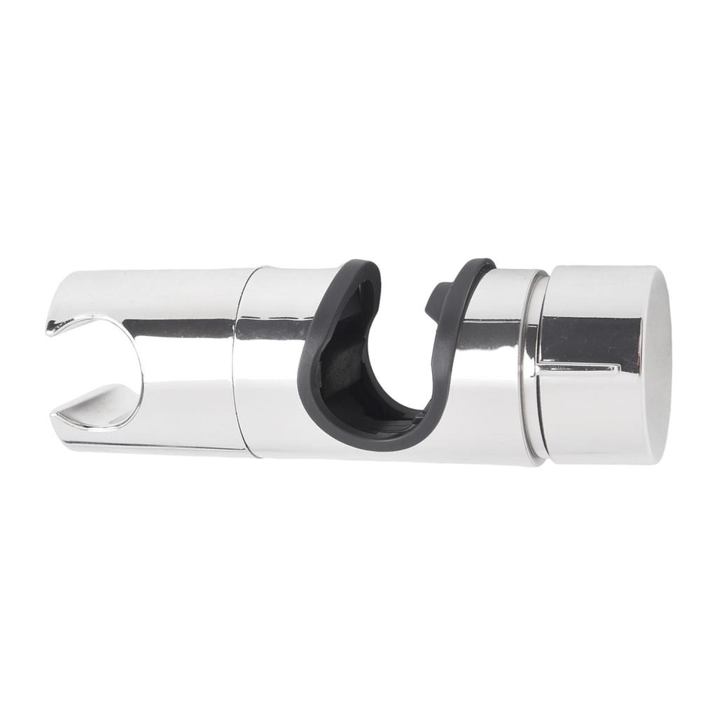 Chrome ABS Shower Rail Slider Holder Adjustable Bracket for 18mm and 25mm Rods