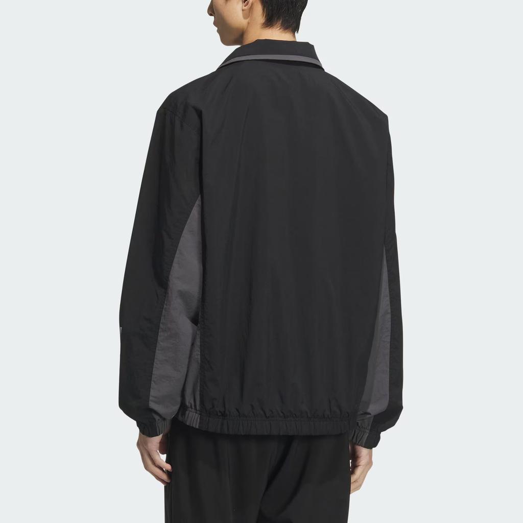 adidas Jackets Men's Black Stand Collar Moderate Other KC3920