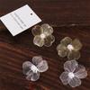 Silver Color Elegant Hollow Flower Earrings Big Silver Exaggerated Flower Earrings  Party Jewelry