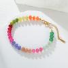 Delicate Colorful Natural Stone Bracelets For Women Girls Boho Beaded Bracelets Adjustable Chain Trendy Jewelry Gift Waterproof