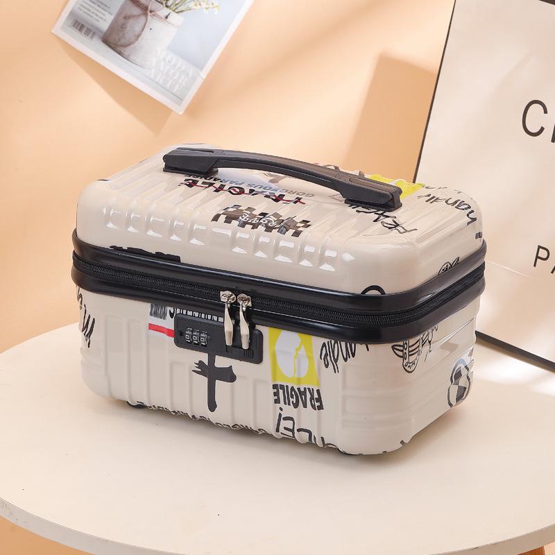 16" Women's Carry-on Makeup & Toiletry Bag with Lock - Large Capacity, Lightweight, Waterproof Organizer.