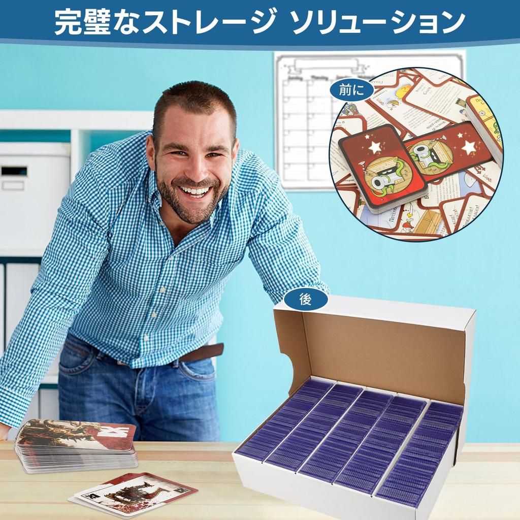 HIMOMO Storage Box Trading Card Case Storage Box Holds a Total of Approximately Set of 2 6,240 Cards,