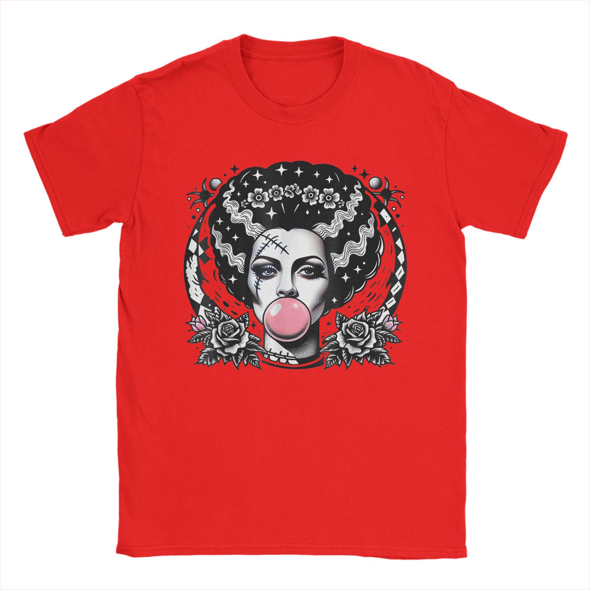 

Leisure Bride of Frankenstein Bubblegum Monster Halloween TShirts for Unisex O Neck T Shirt Short Sleeve Tee Shirt Clothing S