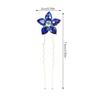 4pcs Rhinestone Flower Hair Pin Wedding U Shaped Hair Pins Hair Pieces Bride Hair Clips Hair Decorations-Blue