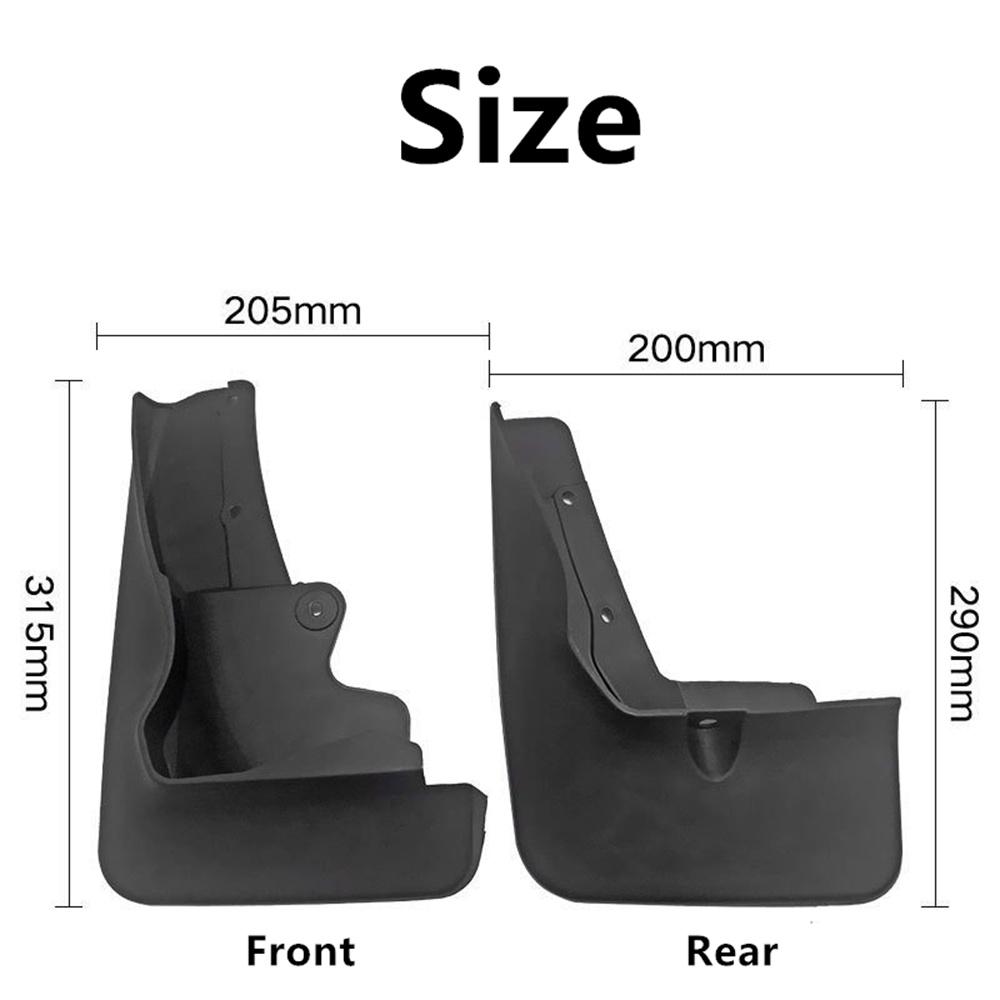 4Pcs Car Mud Flaps Splash Guard Mudguards Set For Mitsubishi Outlander Sport ASX