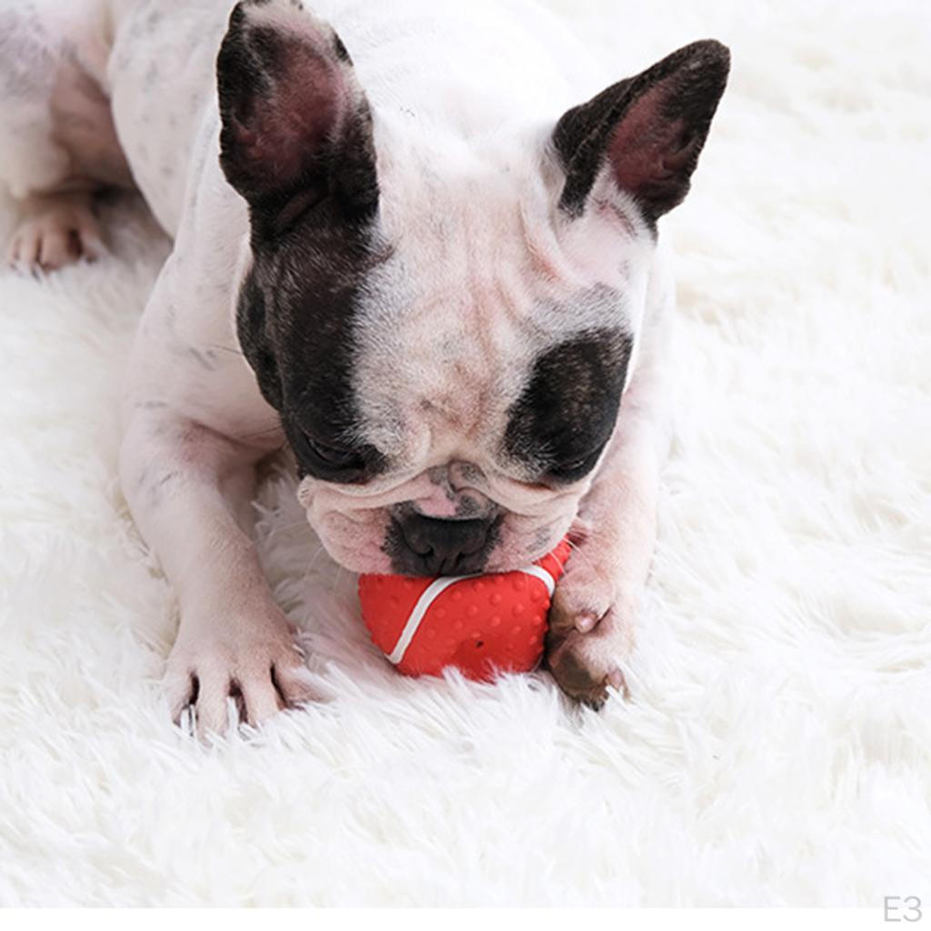 Dog Chew Toy Bite Resistant Rubber Squeaky Ball