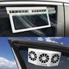 Ventilador de Ventana de Coche con Energía Solar Auto Ventilado Aire Acondicionado Frío 3 Ventiladores Refrigerador Nuevo