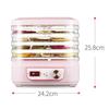Food Dehydrator Fruit Vegetable Herb Meat Drying Machine Pet Snacks Food Dryer With 5 Trays 220V 50Hz Kitchen Appliances