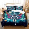 Astronaut and Galaxy Background 3D Bedding Set Duvet Cover Set King Queen Twin Double Comforter Cover Set For Home Decoration