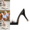 Chic Women's Slippers With Furry Details And Elegant Heels