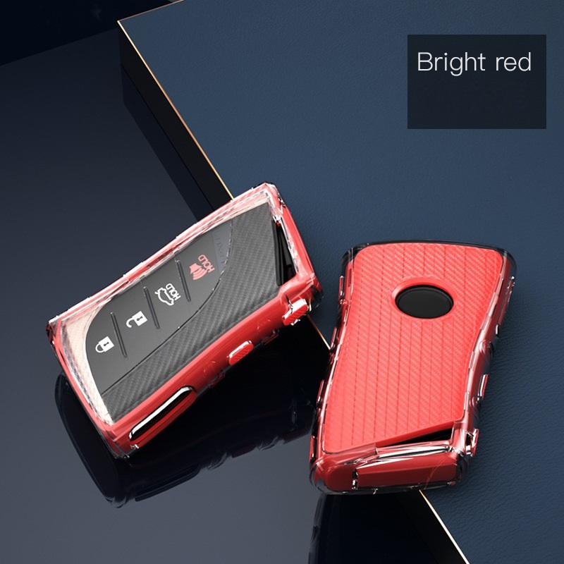 Carbon style TPU Key Cover Key Case For Lexus ES300h ES350 ES200 ES260 LS350 LS500h 2018 2019 2020 Fob Key Car-Styling