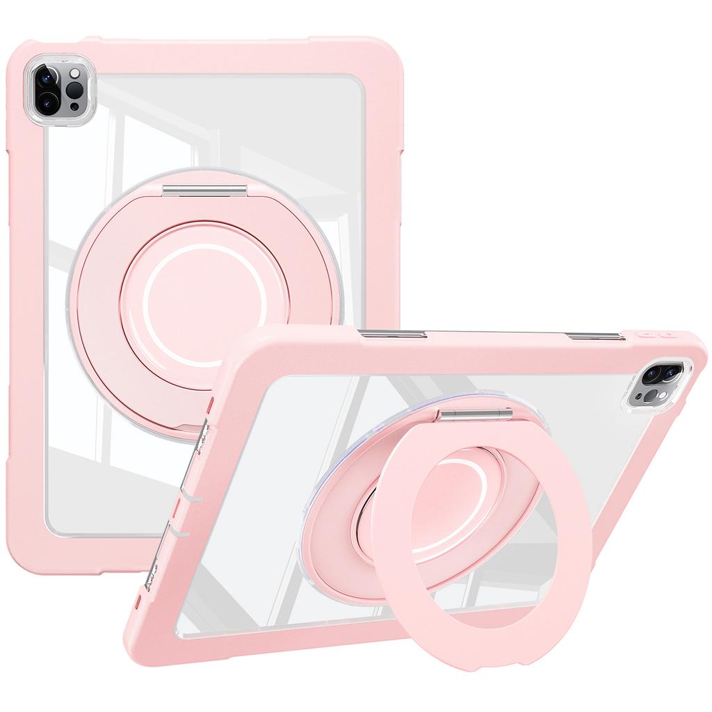 For iPad Pro 11 (2022)/(2021)/(2020)/Luft (2022)/(2020) Etui Svingbart Støtteben PC+Silikon Anti-Fall Nettbrettdeksel