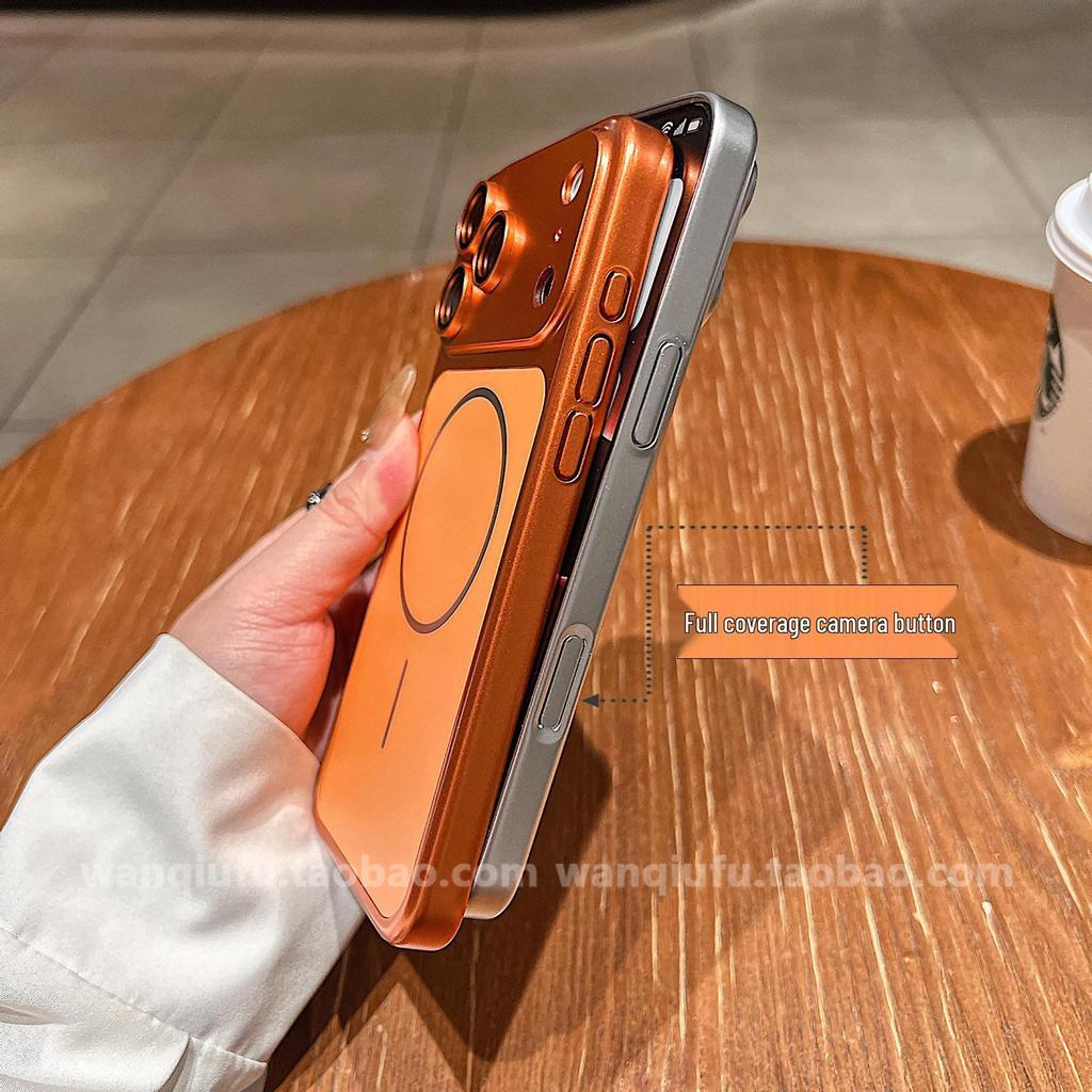 iPhone 17 Pro Max mattes, galvanisiertes Case mit Sofortwechsel-Funktion und kompatibel für Apple 16 Linsenfolie