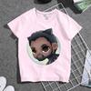 Childrens Tshirt Qversion Doctor Strange Pure Cotton Printed Round Neck Parent Child Wear Unisexs and Womens Short Sleeves