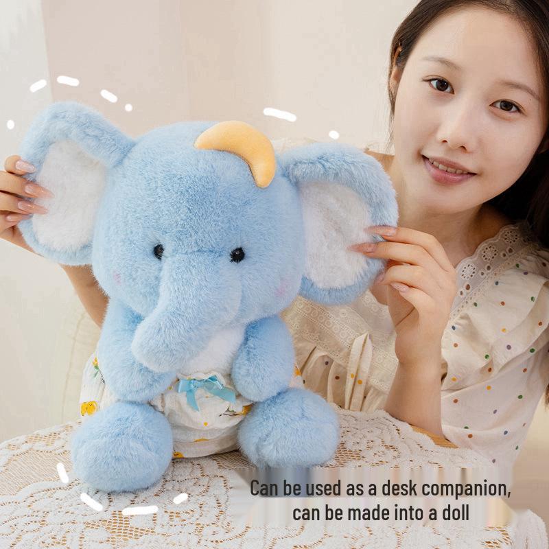 Adorable Jiji Elephant Plush Pillow Doll - Perfect Children's Birthday Gift
