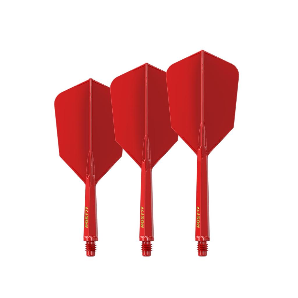 CUESOUL ROST 77 integrated flight slim set of 3 red M size yellow logo CS-77-SC4S-M