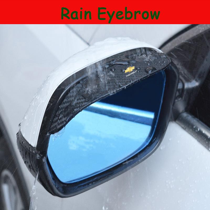 Car Rearview Mirror Eyebrow Rainproof Cover Accessories For Chevrolet Onix Cruze Silverado Impala Equinox Malibu Tahoe Cobalt