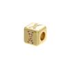Gold-colored 8x8mm Square A-Z Letter Beads for DIY Handmade Bracelets, Earrings, and Jewelry Accessories Model:VZ246B