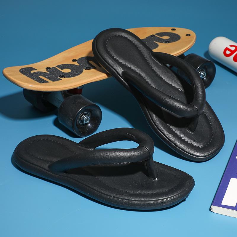 

Летние шлепанцы для бассейна Eva, мужские шлепанцы с мягкой подошвой и подушкой для мужчин, нескользящая пляжная обувь на твердой платформе, сандалии-шлепанцы 44