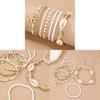 Bohemian Style Multilayer Glass Shell Jewelry Set For Women Gift