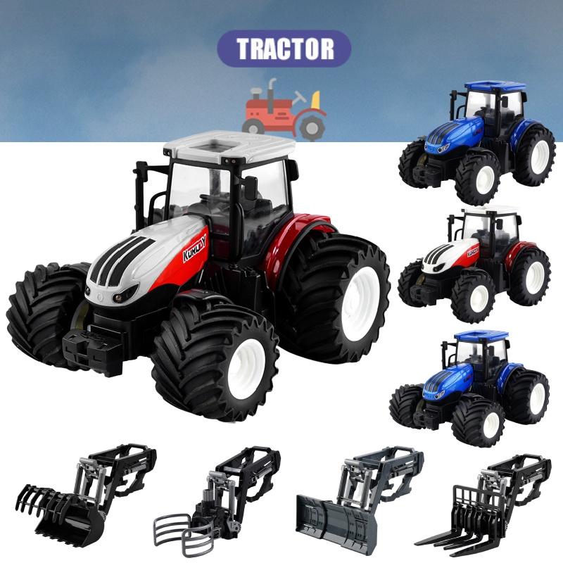 2.4g Alloy Rc Farmer Engineering Tractor Toy For 4-6 Years Kids