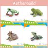 Lebensechte Amphibien-Frosch-Figuren-Sammlung mit detaillierten Merkmalen und lebendigen Farben