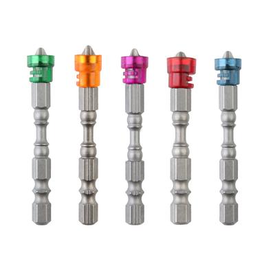 5Pcs Single Color Single Head Cross Screwdriver Bit Cemented Carbide Magnetic Electric Screwdriver