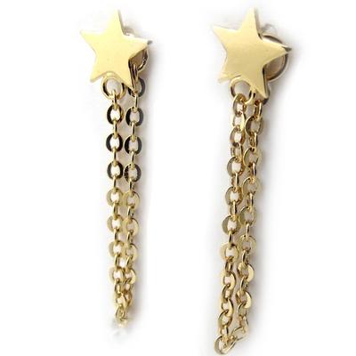 [N1323] - Gold Plated 'Stars' Earrings