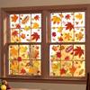 6 Sheets  Autumn Leaf Window Stickers - Vibrant Fall-Themed Decals for Seasonal Home Decor, Classic PVC Static Cling Panels