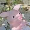 Hanging Book Reading Pig Resin Figurine, Cute Piggy Lying in Hammock Sun-resistant Decor Ornament, Waterproof Animal Sculpture for Indoor Outdoor